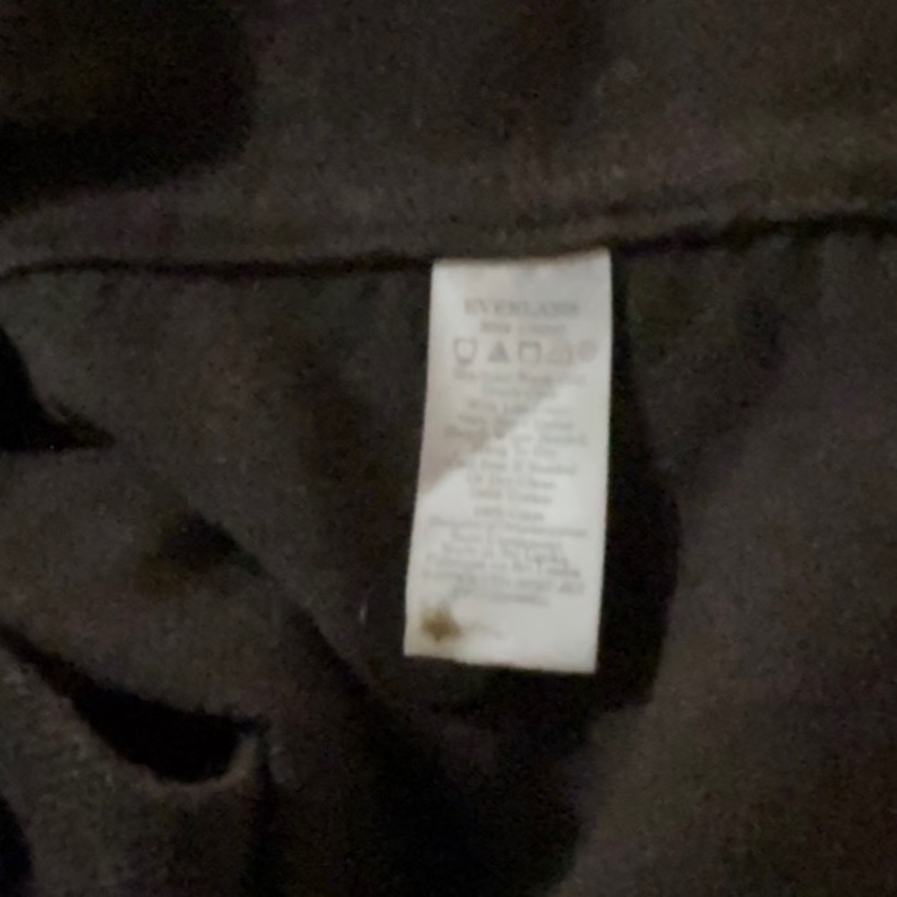 Everlane Heather Brown Flannel Collared Button Up Shacket Jacket Size Medium - Picture 8 of 8